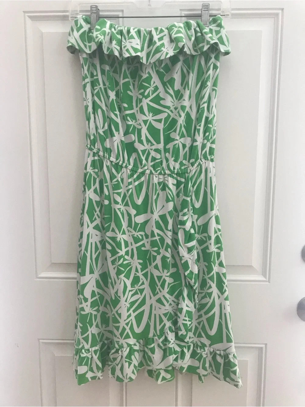 LILLY PULITZER Flor Dress in the Green Bean Light My Fire Pattern - Picture 4 of 14